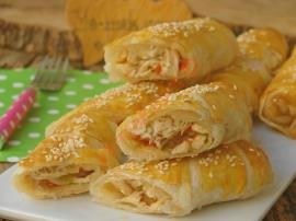 Tavuklu Mantarlı Sebzeli Börek