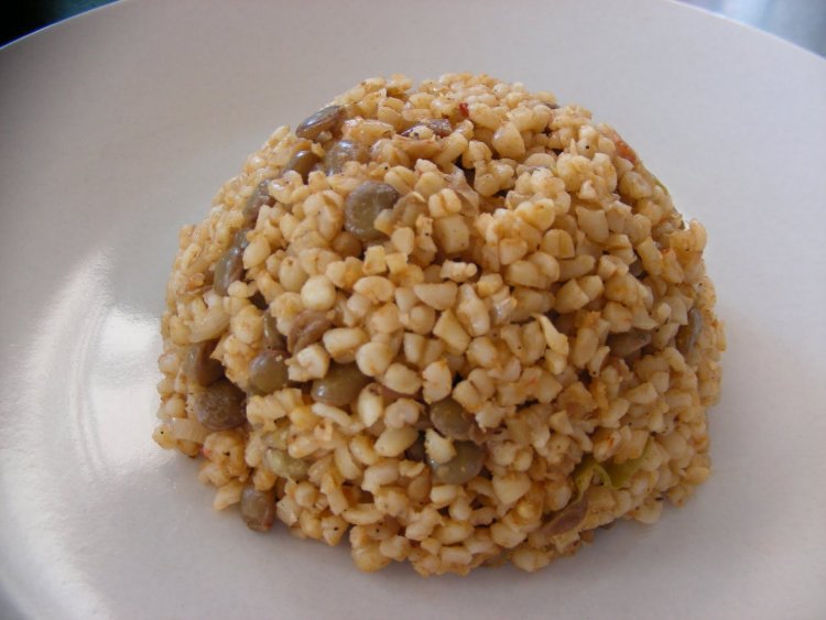 Yeşil Mercimekli Bulgur Pilavı