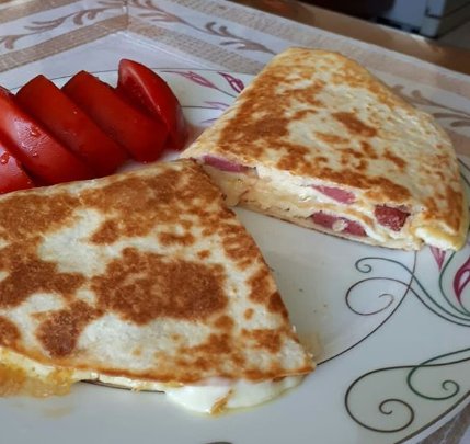 Lavaşta Omlet